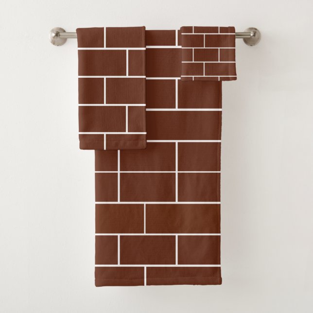 Brick Wall  Bath Towel Set (Insitu)