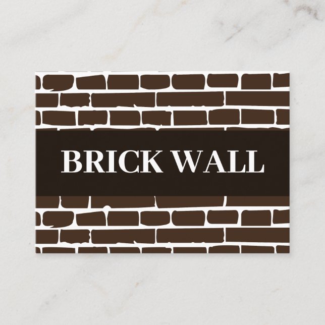 Brick Wall Brick  Business Card (Front)