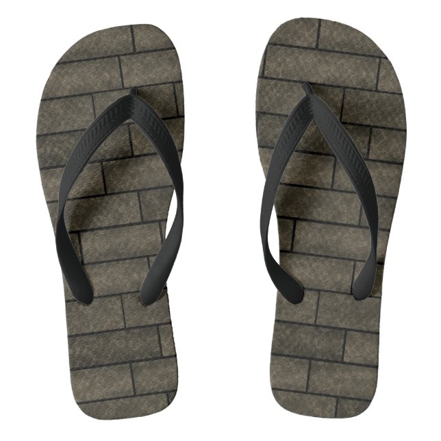 Brick wall , brick flip flops (Footbed)