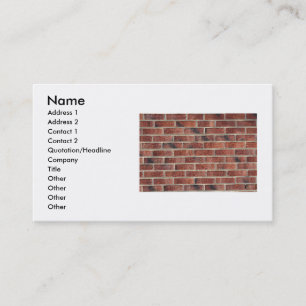 Brick Wall Business Card