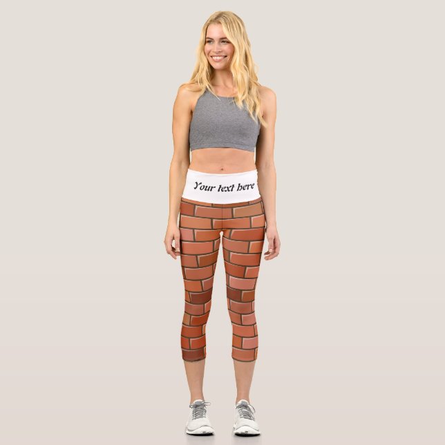 brick wall capri leggings (Front)
