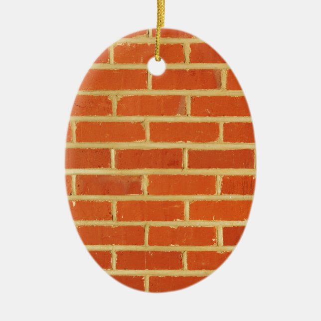 Brick wall ceramic tree decoration (Front)