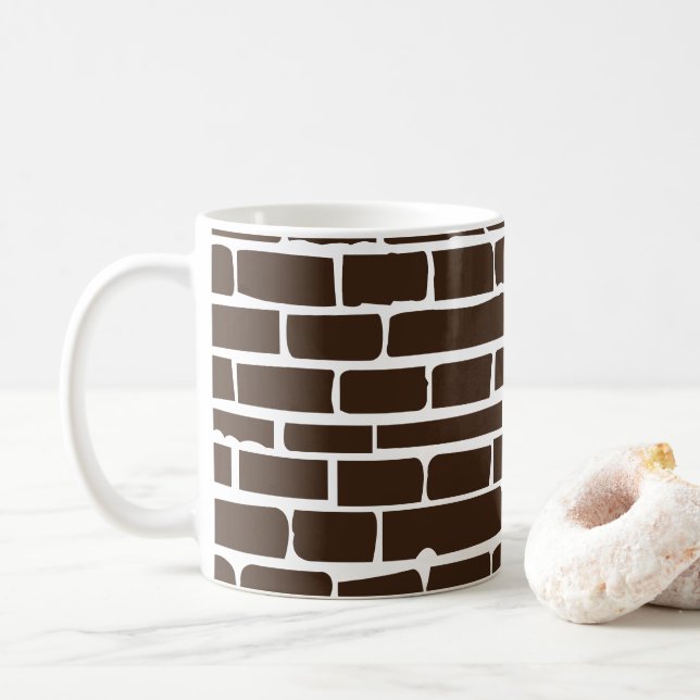 Brick Wall   Coffee Mug (With Donut)