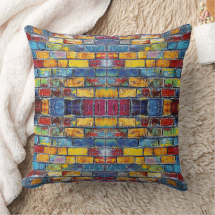 Brick wall cushion