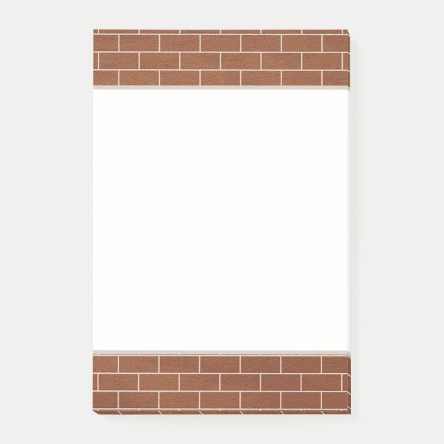 Brick Wall Design Post-it Notes (Front)