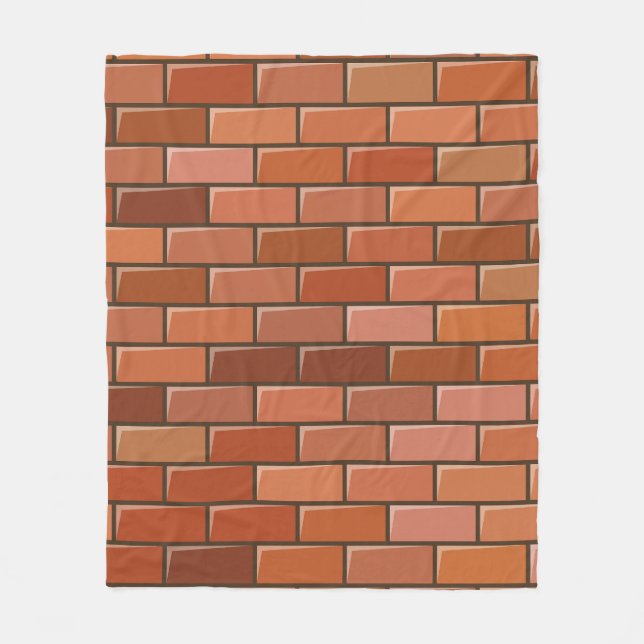 brick wall fleece blanket (Front)