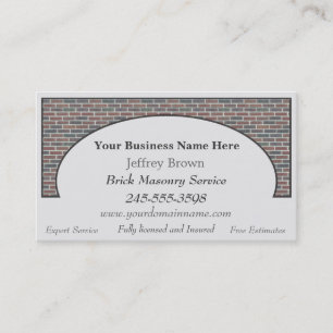 Brick Wall Framed Business Cards