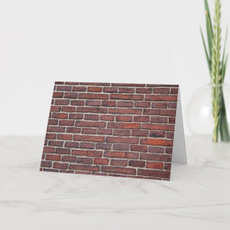 Brick Wall Greeting Card