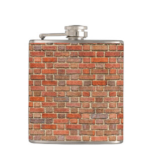 Brick Wall Hip Flask