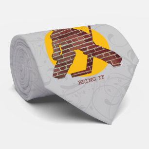 Brick Wall Hockey Goalie Tie
