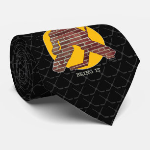 Brick Wall Hockey Goalie Tie