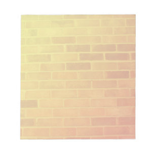 Brick Wall in Orange and Yellow Notepad Jotter