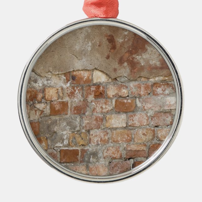 Brick wall metal tree decoration (Front)