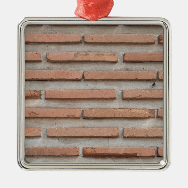 Brick wall metal tree decoration (Front)