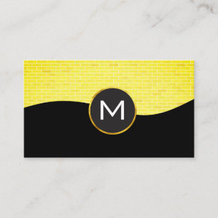 Brick Wall    Monogram Business Card