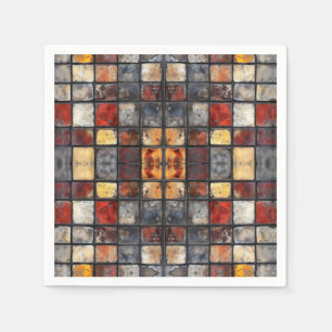 Brick wall Mosaic Napkin