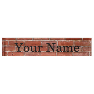 Brick Wall Nameplate