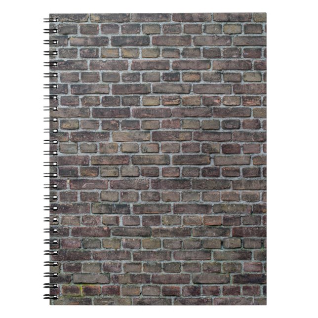 Brick wall old dark brick wall notebook (Front)