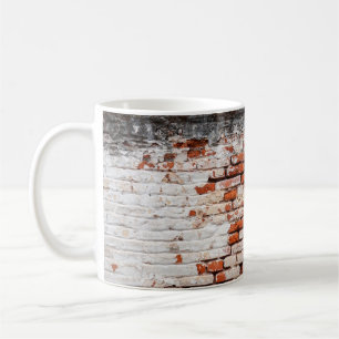 brick wall on the roadabandoned, abstract, aged, coffee mug