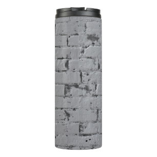 Brick Wall Painted Light Grey Thermal Tumbler