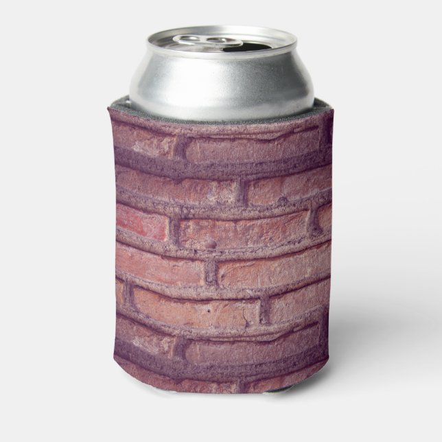 Brick Wall Pattern Can Cooler – Rustic Neoprene  (Can Back)