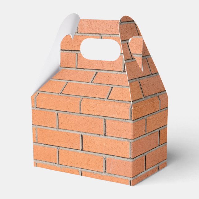 Brick wall pattern favour box (Front Side)