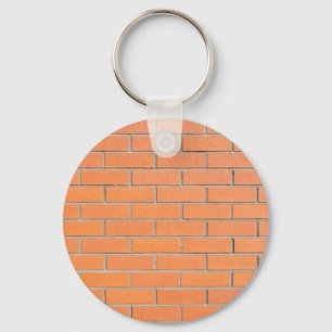 Brick wall pattern key ring