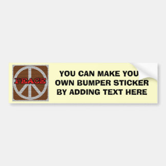 Brick Wall Peace T-shirts and Gifts Bumper Sticker