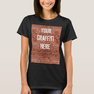Brick Wall Personalised Graffiti Shirt