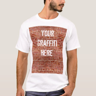 Brick Wall Personalised Graffiti T-Shirt