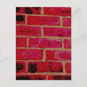 Brick wall postcard