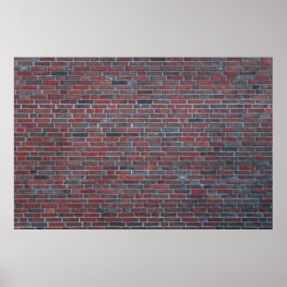 Brick wall poster