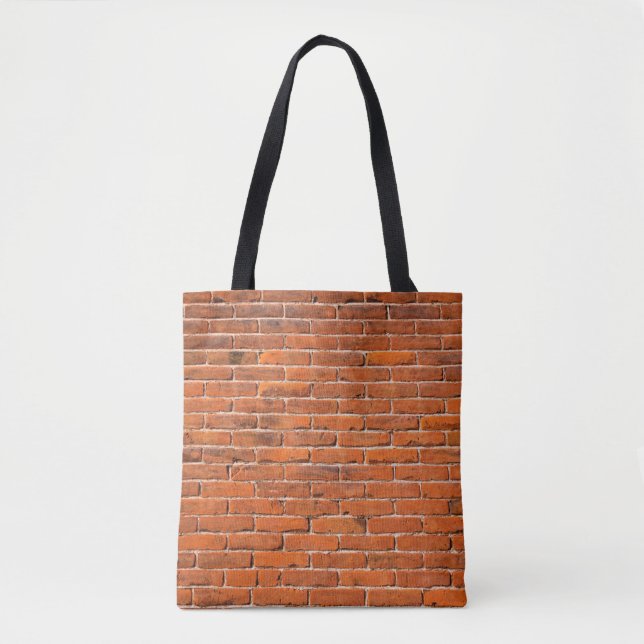 Brick wall red brick wall wall tote bag (Front)