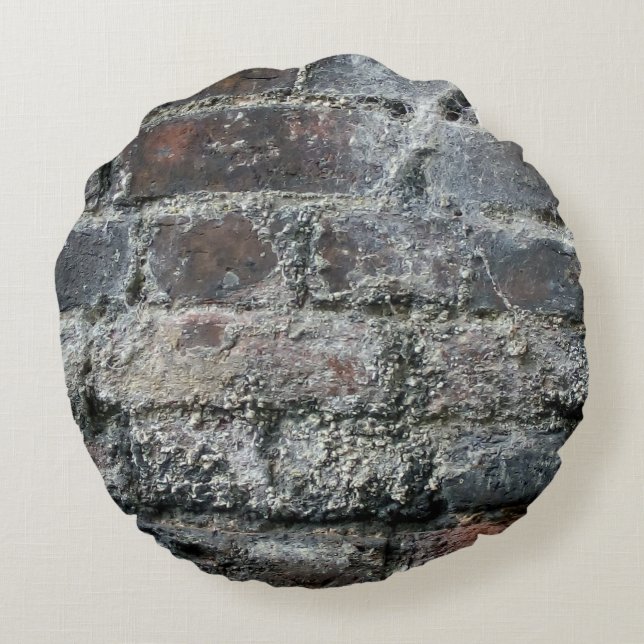Brick Wall Round Cushion (Back)