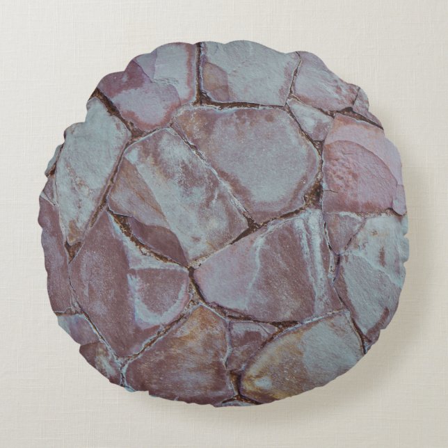 Brick wall round cushion (Front)