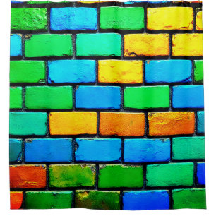 Brick Wall Shower Curtain