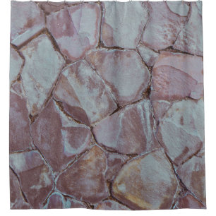 Brick wall shower curtain