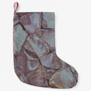Brick wall small christmas stocking