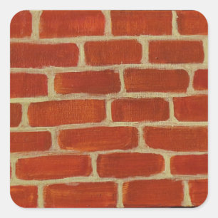 Brick Wall Square Sticker