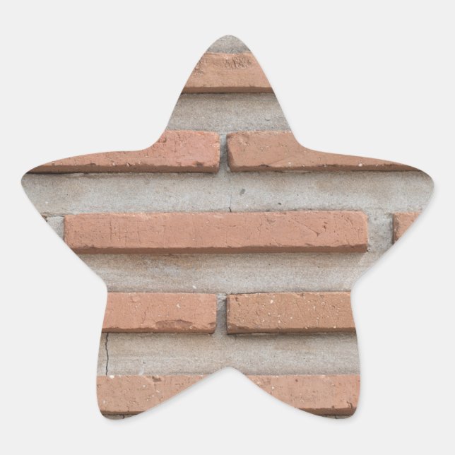 Brick wall star sticker (Front)