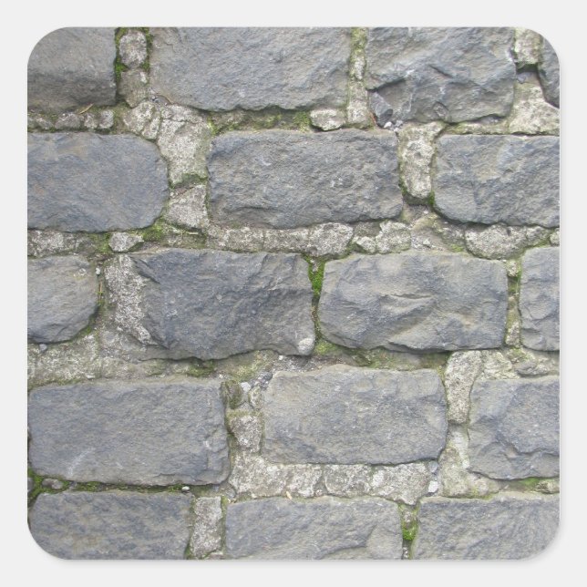 Brick Wall stickers, customize Square Sticker (Front)