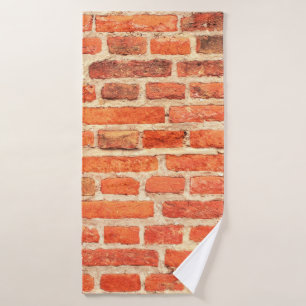 Brick wall texture brick wall bath towel