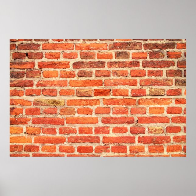 Brick wall texture brick wall poster (Front)