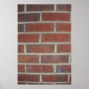 brick wall texture print