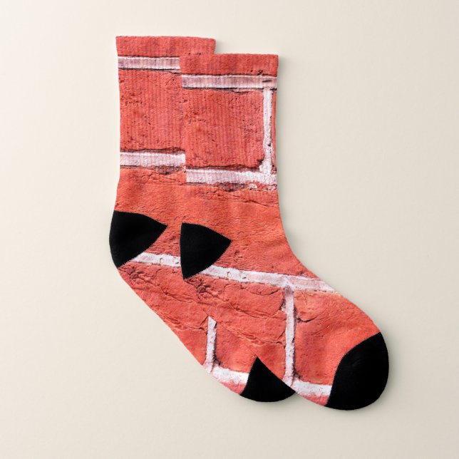 Brick Wall Unisex Comfy-Stretch Crew Socks (Pair)