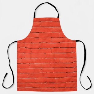 Brick wall wall red bricks apron