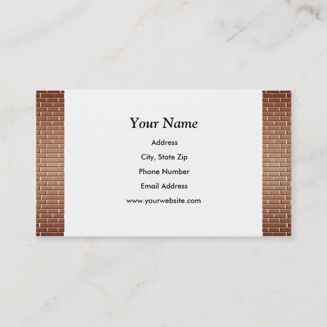 Brick Walls Business Cards (Front)