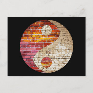 Brick Yin Yang Postcard