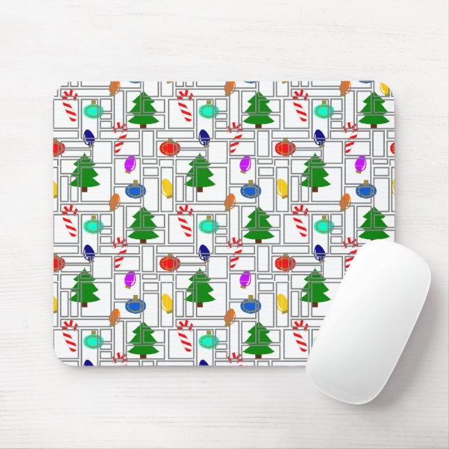 Bricked Christmas  Mouse Mat (With Mouse)