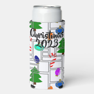 Bricked Christmas  Seltzer Can Cooler